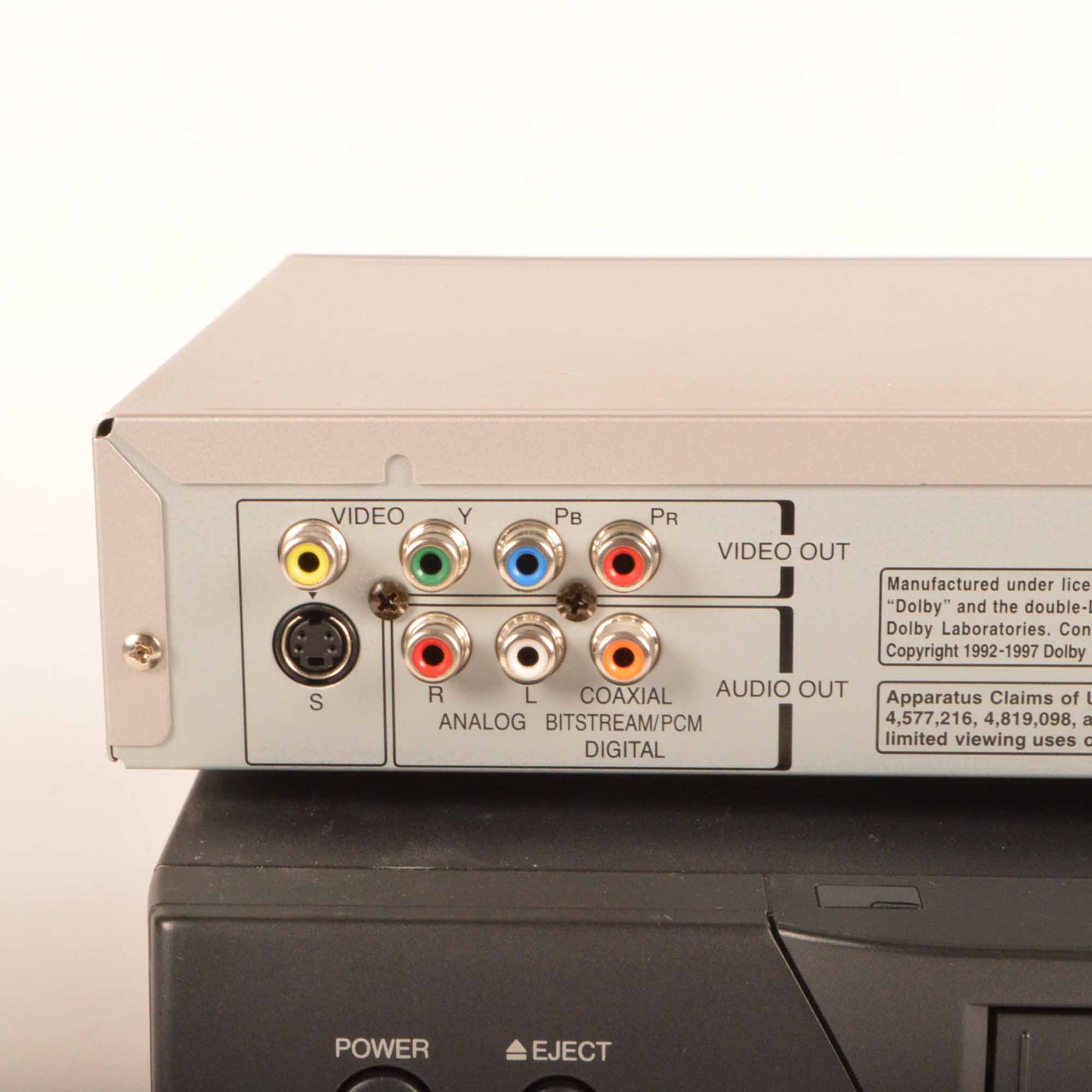 Toshiba  DVD Player and Mitsubishi VCR