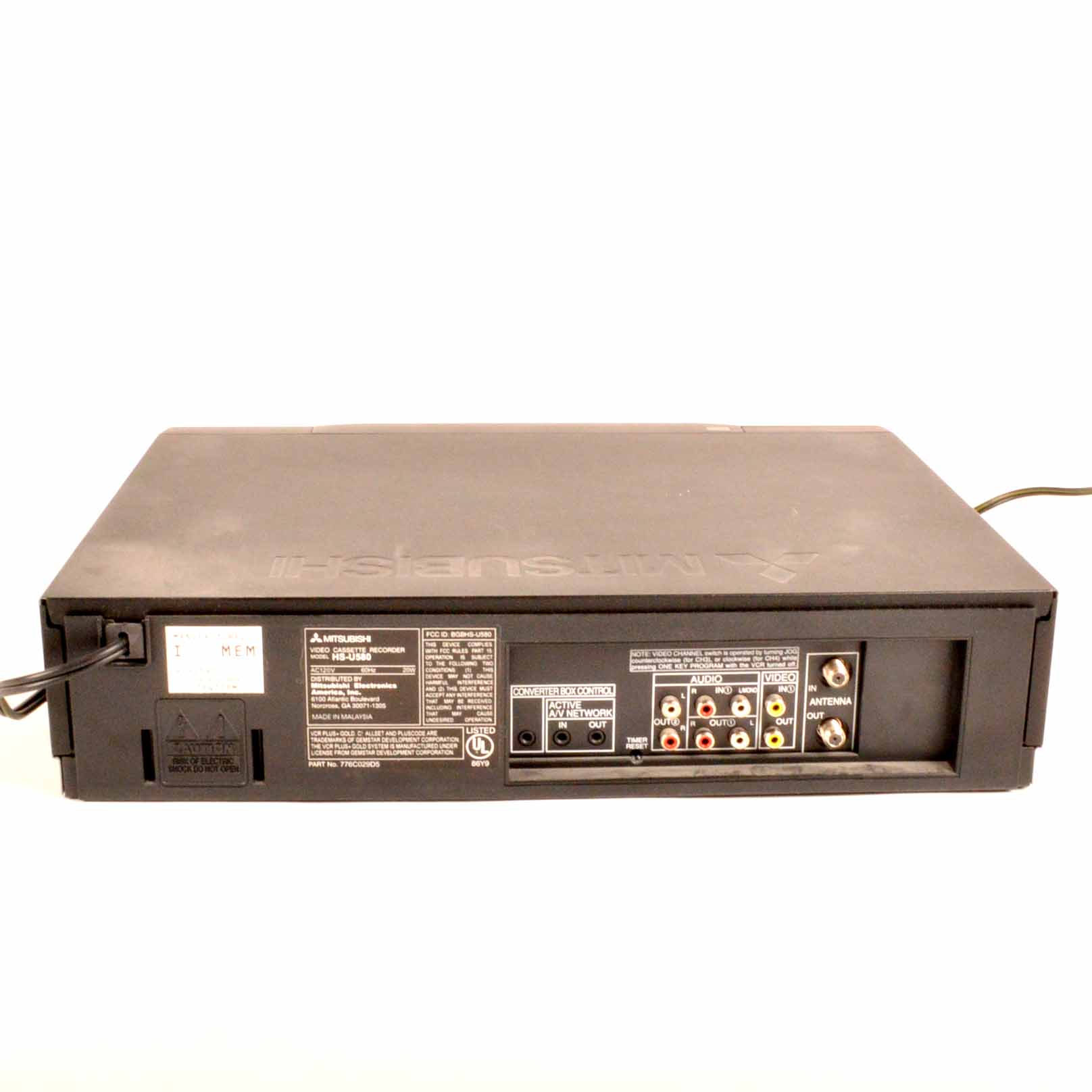 Toshiba  DVD Player and Mitsubishi VCR