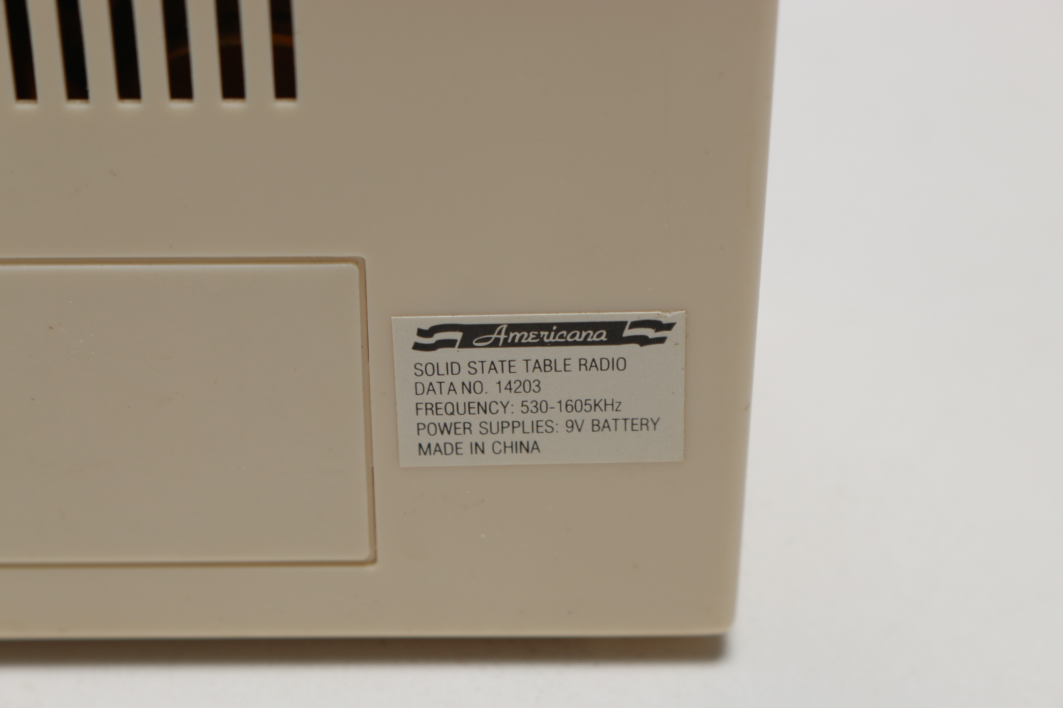 Americana Vintage Portable Radio and More