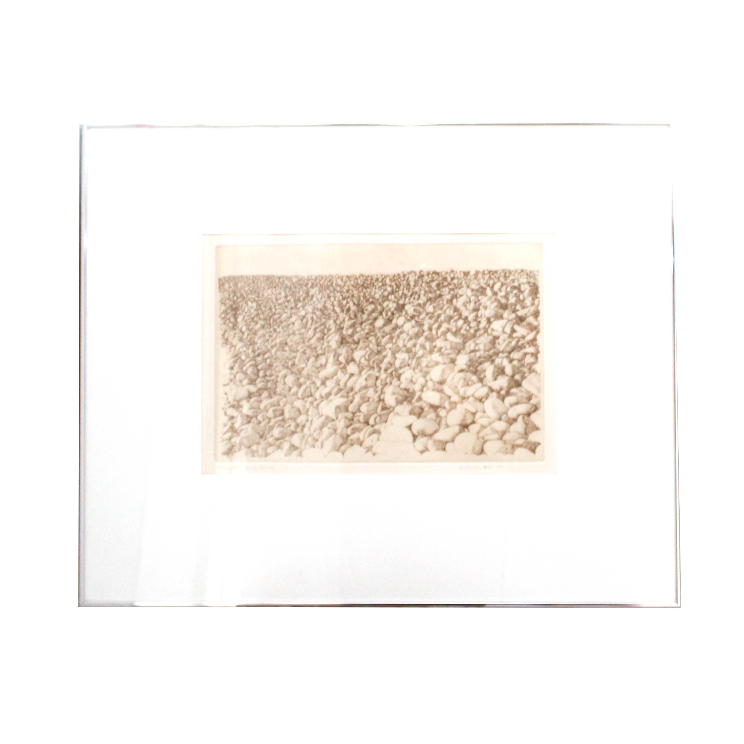 Herbert Fink "The Back Shore" Signed Limited Etching