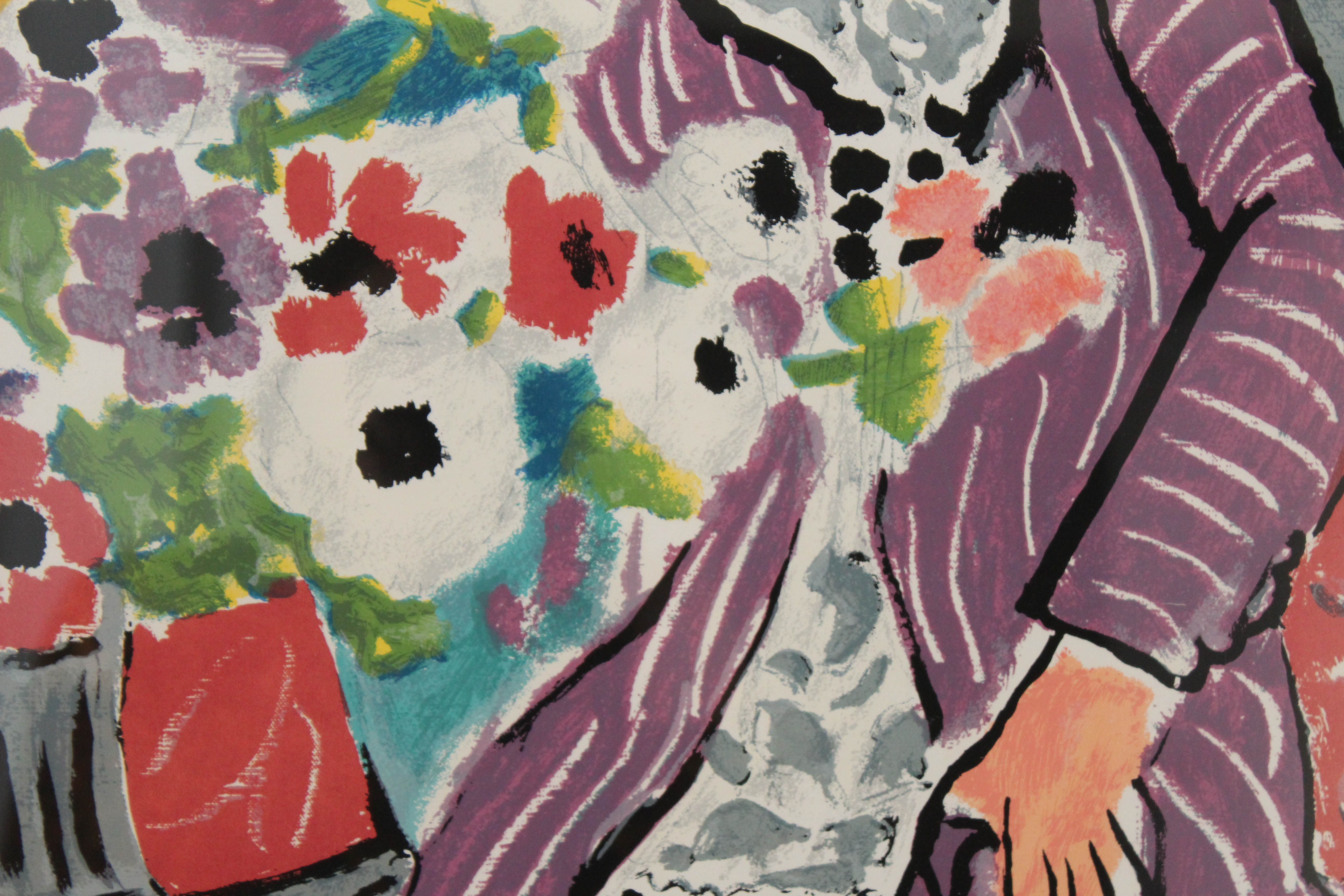 The Baltimore Museum Of Art Lithographic Poster Featuring "The Purple Robe" by Henri Matisse