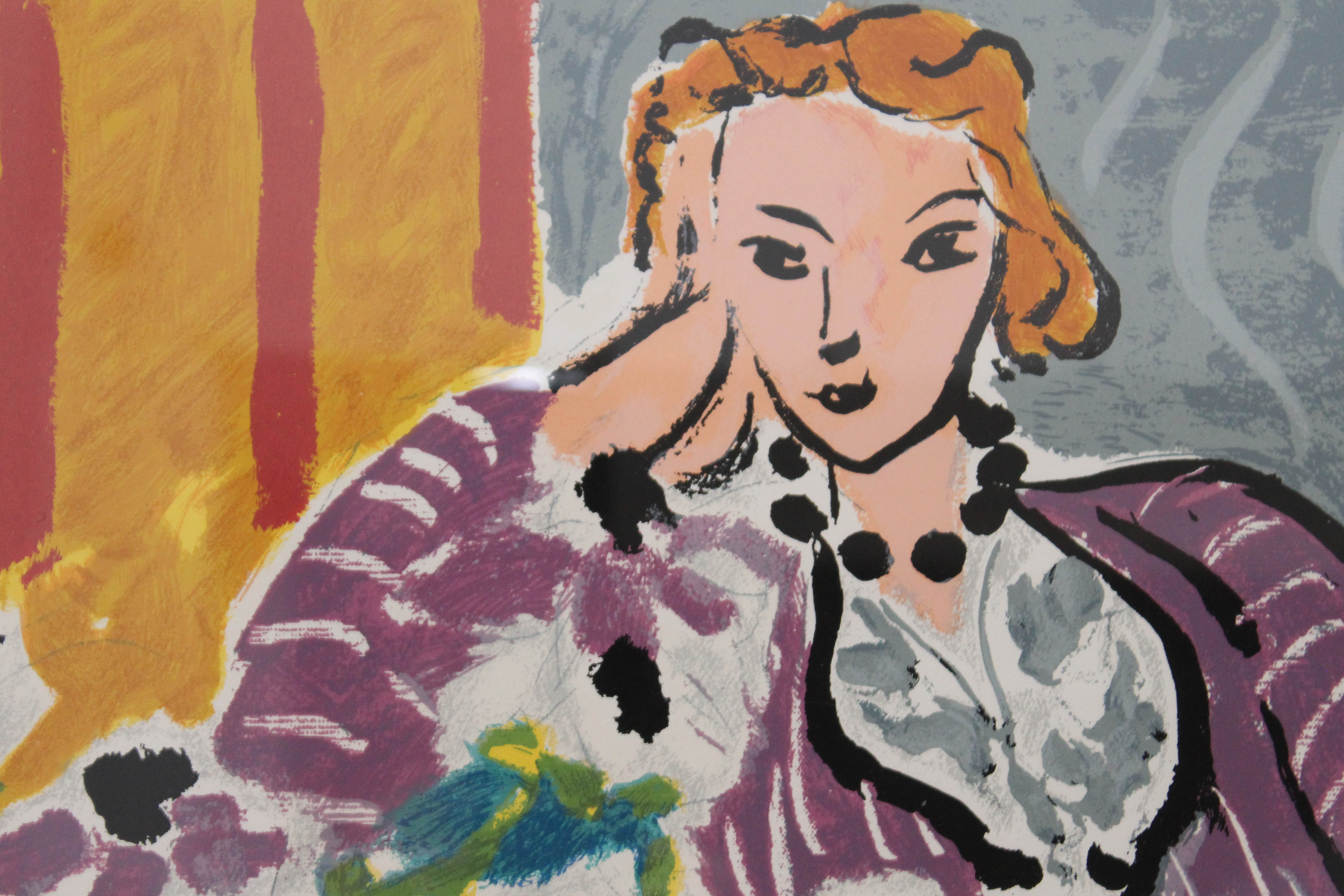 The Baltimore Museum Of Art Lithographic Poster Featuring "The Purple Robe" by Henri Matisse