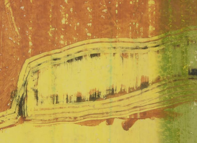 Kim Shifflett Original Oil Pastel Abstract Drawing