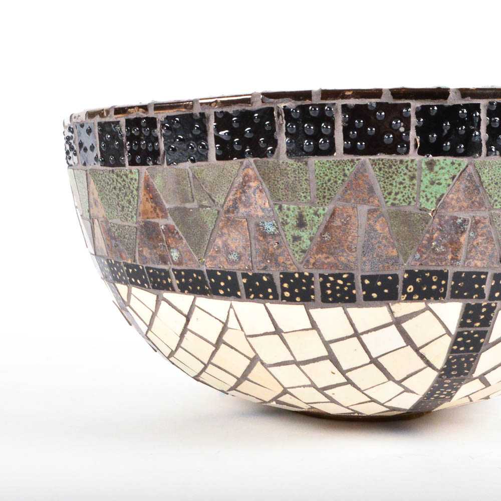 South African Mosaic Tile Countertop Bar Sink