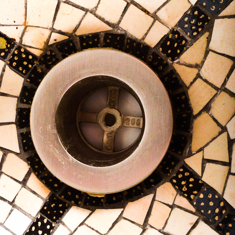 South African Mosaic Tile Countertop Bar Sink