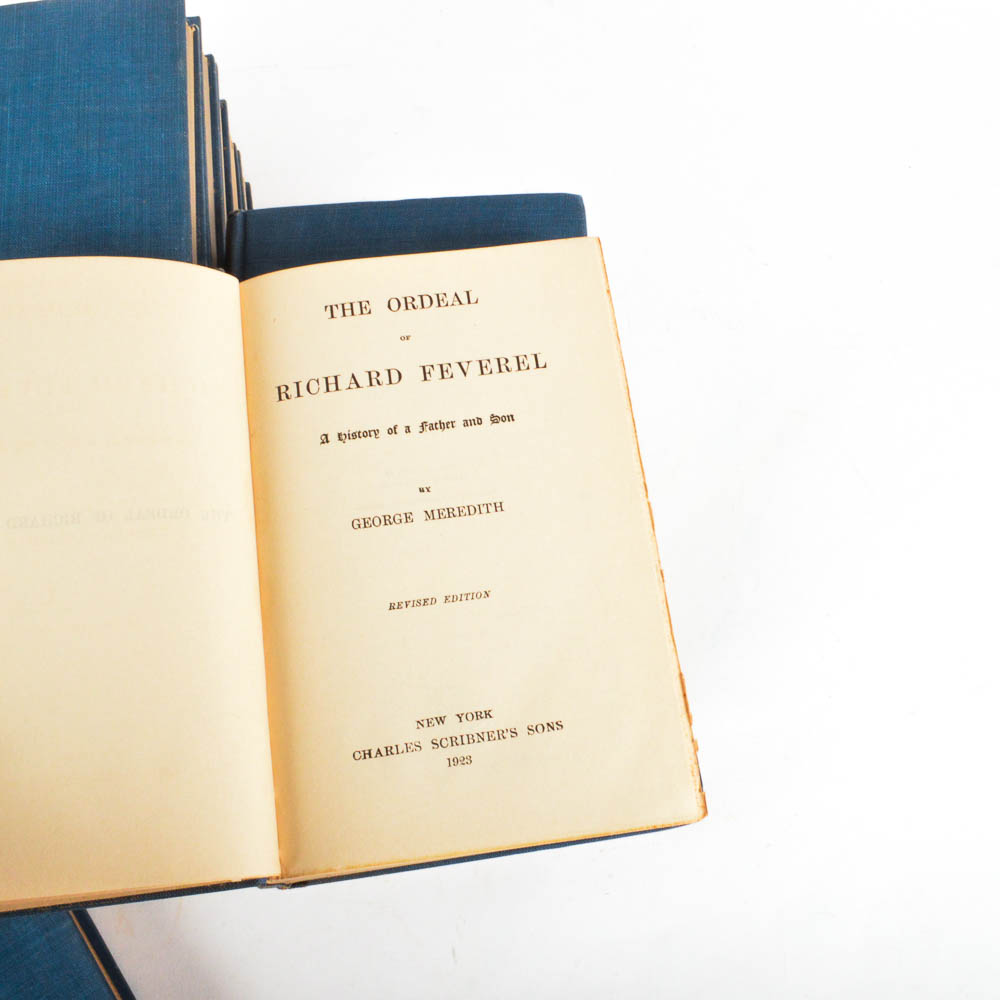 14 Volumes of "The Adventures of Harry Richmond" by George Meredith
