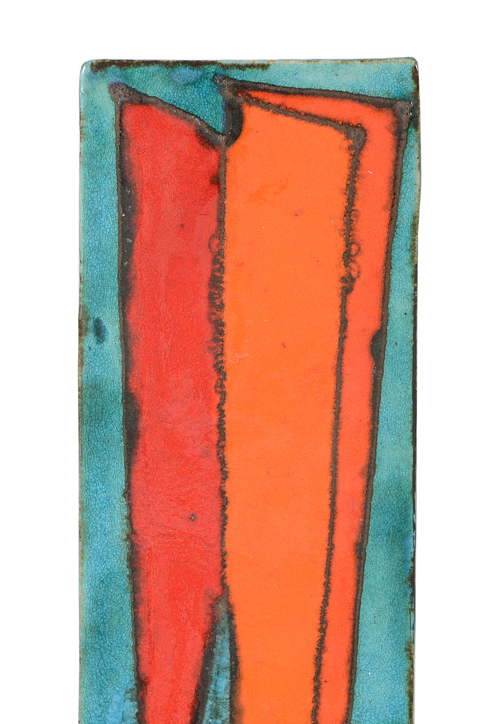 Vintage German Hand Painted Ceramic Art Tiles by Ruscha