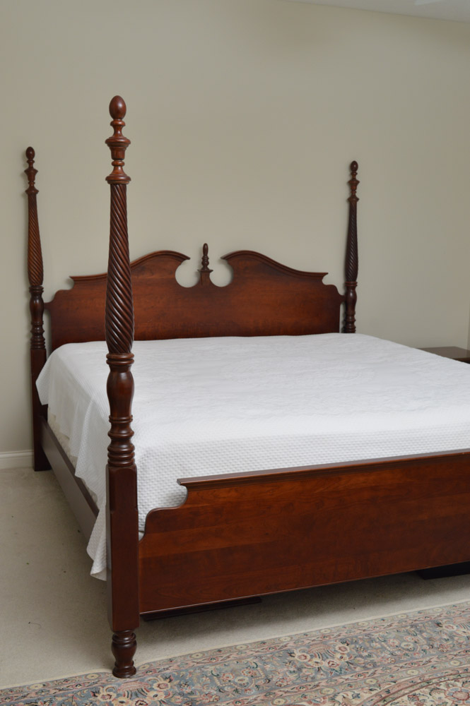 Pennsylvania House Cherry Four Poster King Size Bed