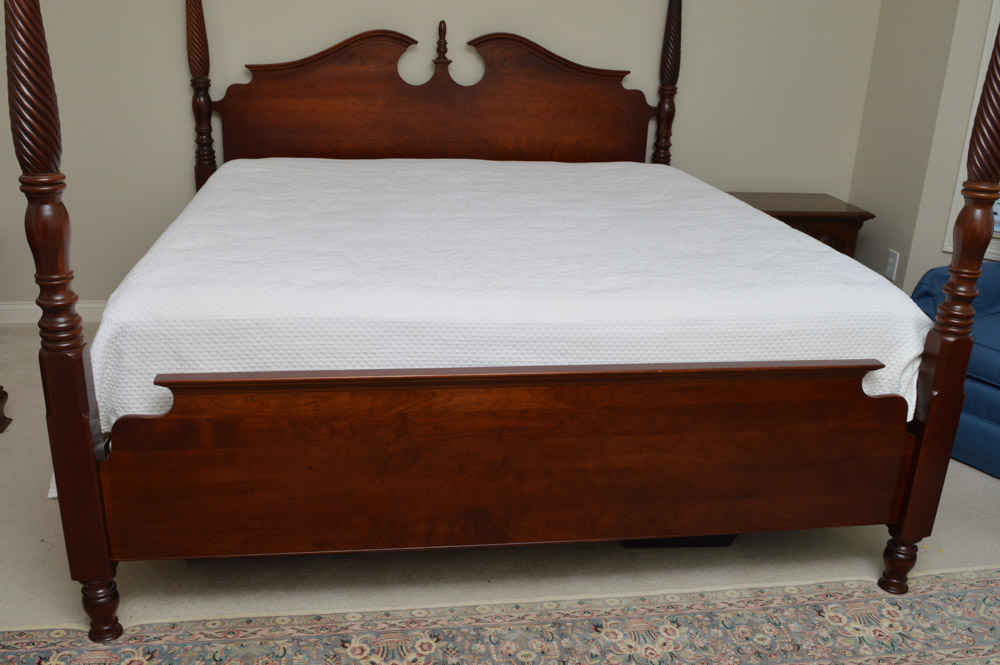 Pennsylvania House Cherry Four Poster King Size Bed