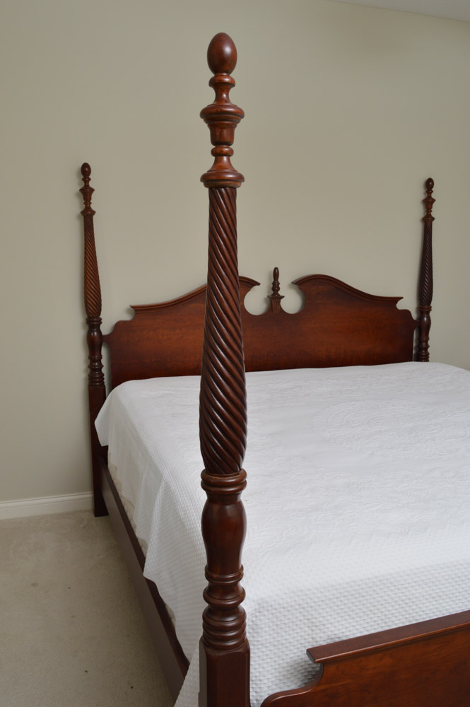Pennsylvania House Cherry Four Poster King Size Bed