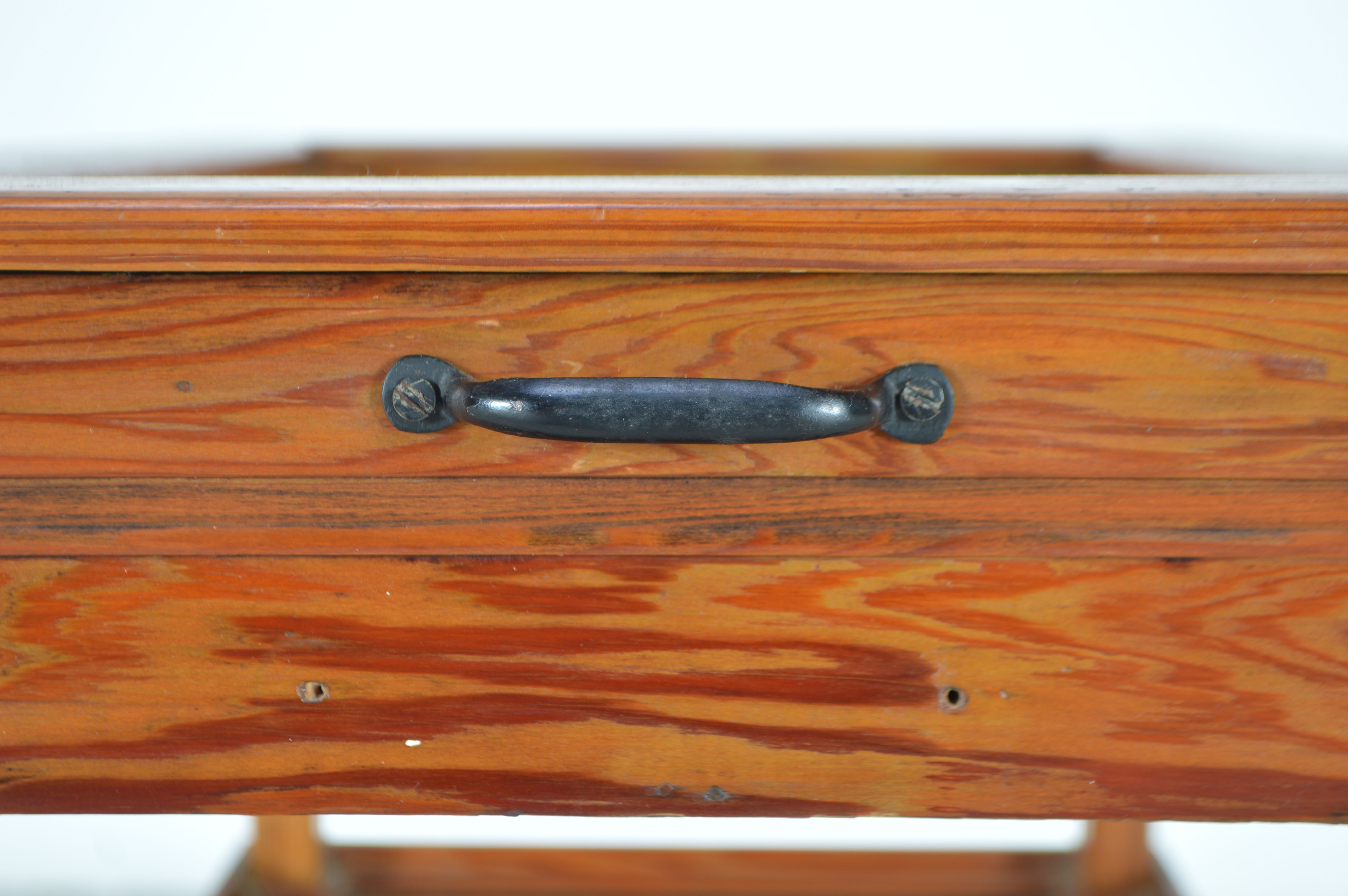 Vintage Handmade Pine Drinks Cart