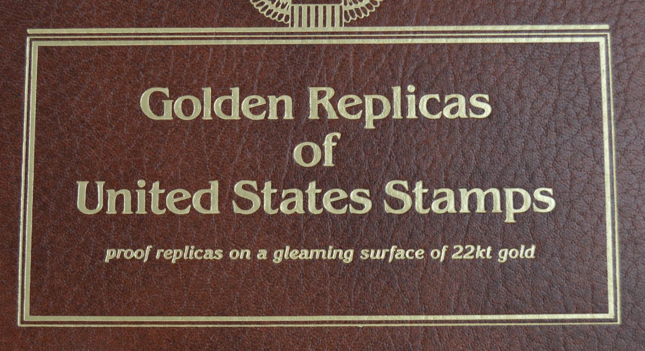 22K Golden Replicas of United States Postage Stamps