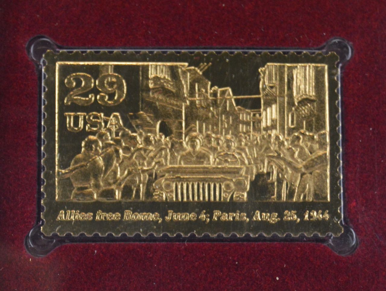 22K Golden Replicas of United States Postage Stamps