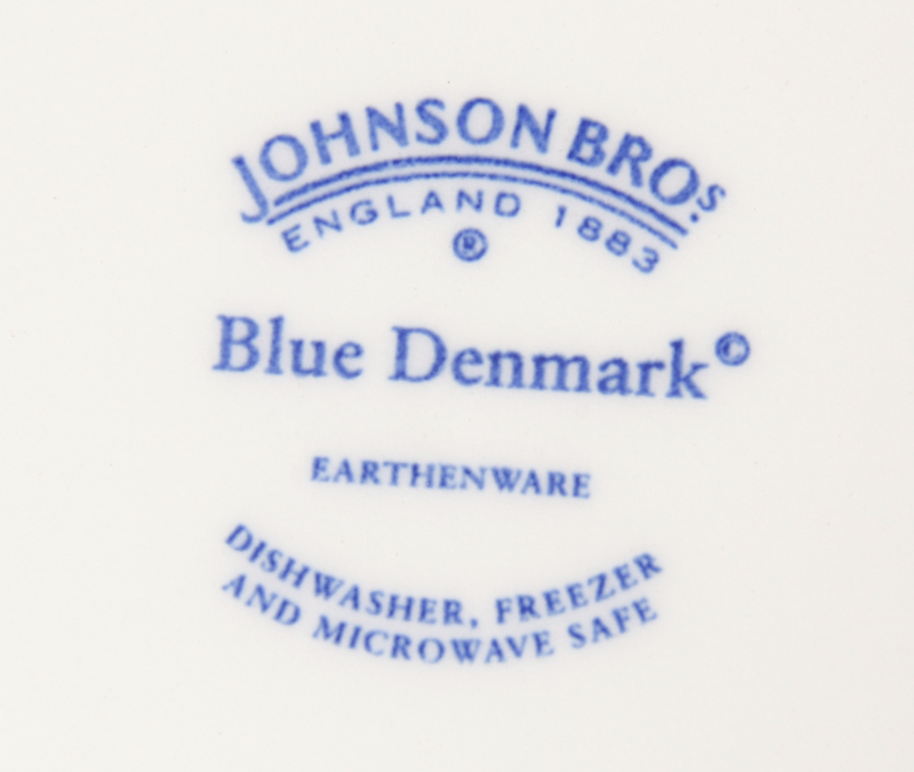 Collection of Blue Denmark Plates by Johnson Brothers