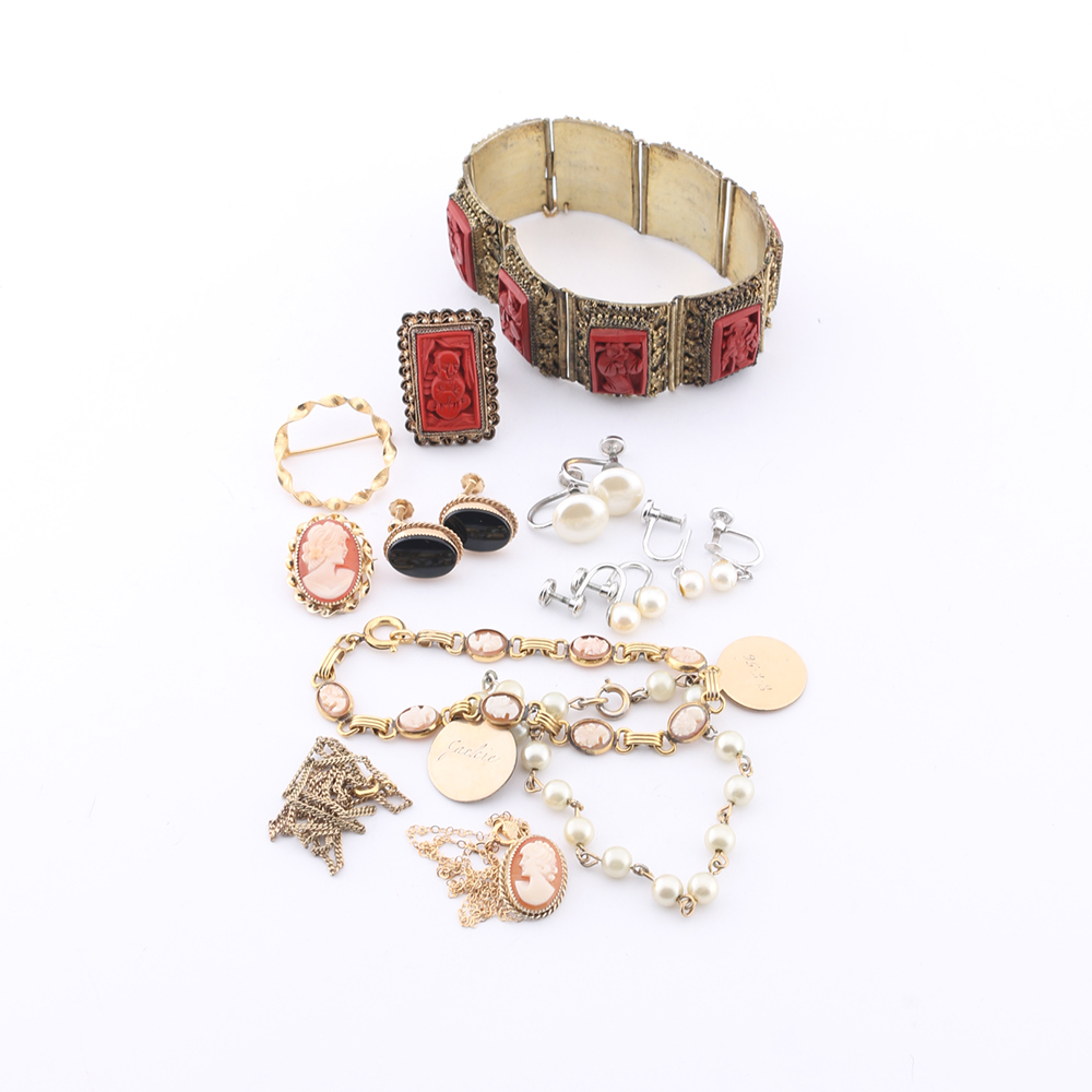 Assortment of Unique Jewelry with Sterling Silver Earrings