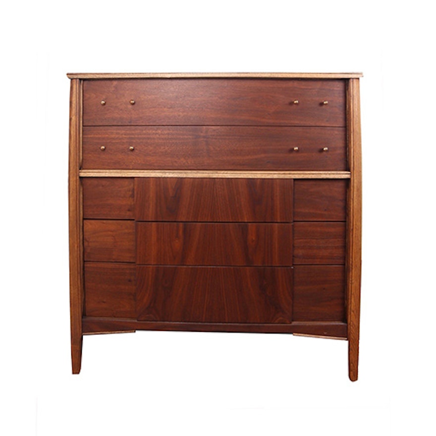 Mid-Century Walnut Chest of Drawers