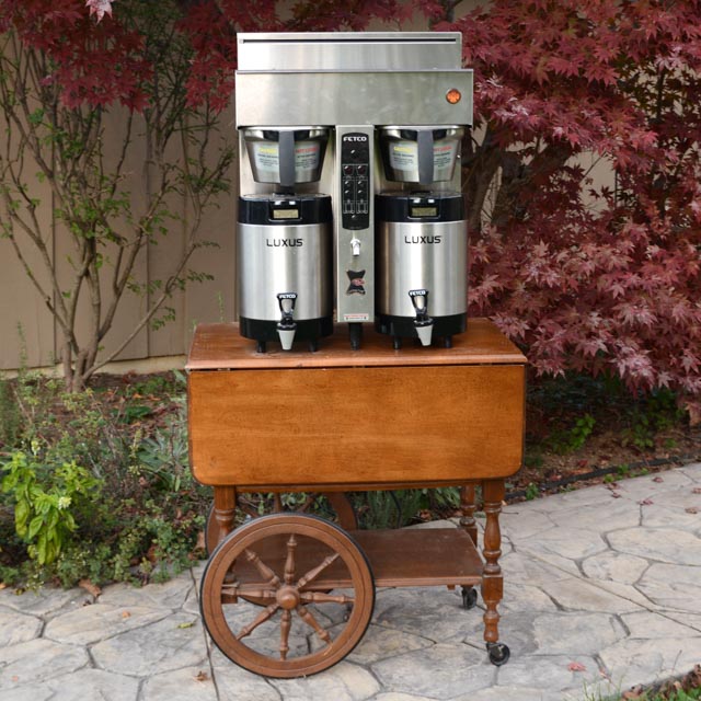 Fetco Commercial Coffee Maker and Cart