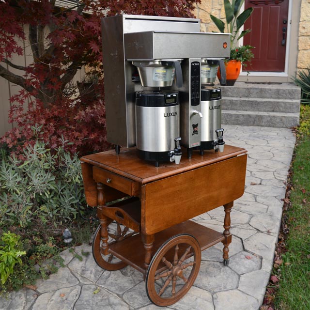 Fetco Commercial Coffee Maker and Cart