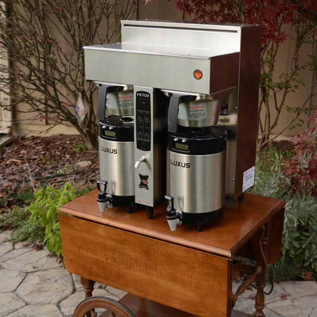 Fetco Commercial Coffee Maker and Cart
