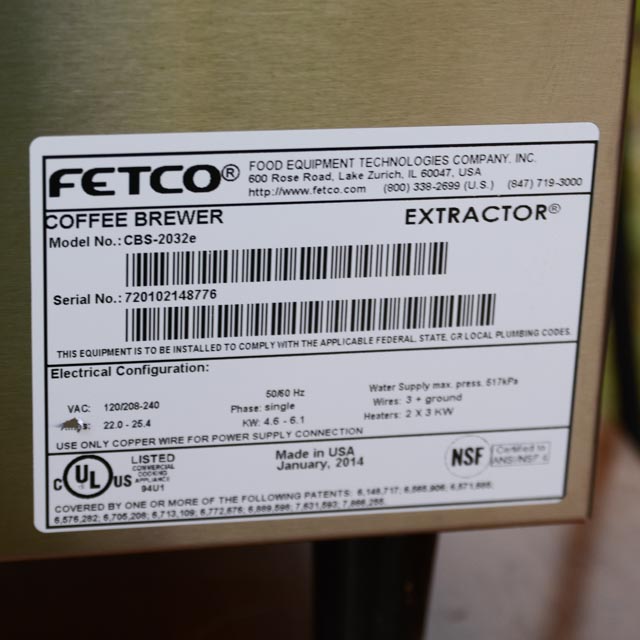 Fetco Commercial Coffee Maker and Cart