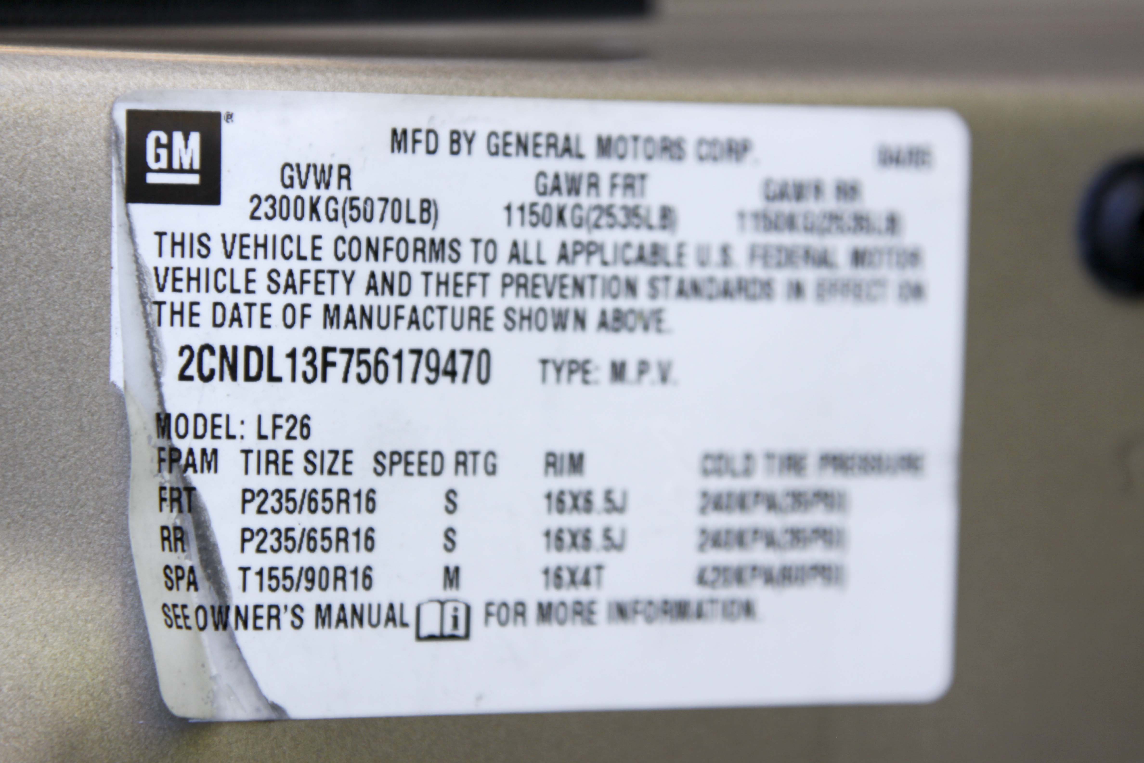 2002 Chevy Equinox LS