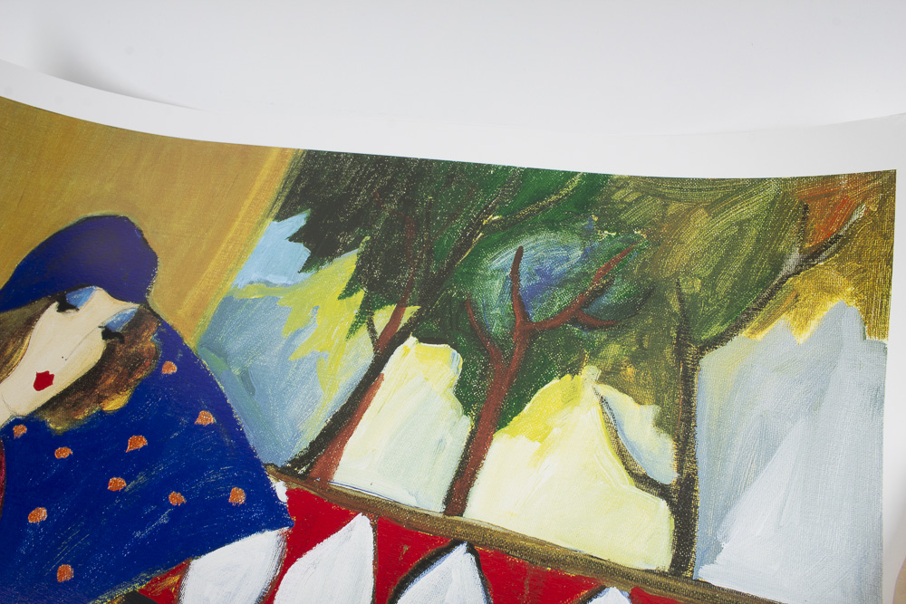 Itzchak Tarkay Unframed Seriolithograph "Indigo Chapeau"