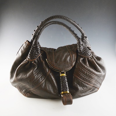 Fendi Spy Bag in Dark Brown Leather
