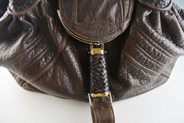 Fendi Spy Bag in Dark Brown Leather