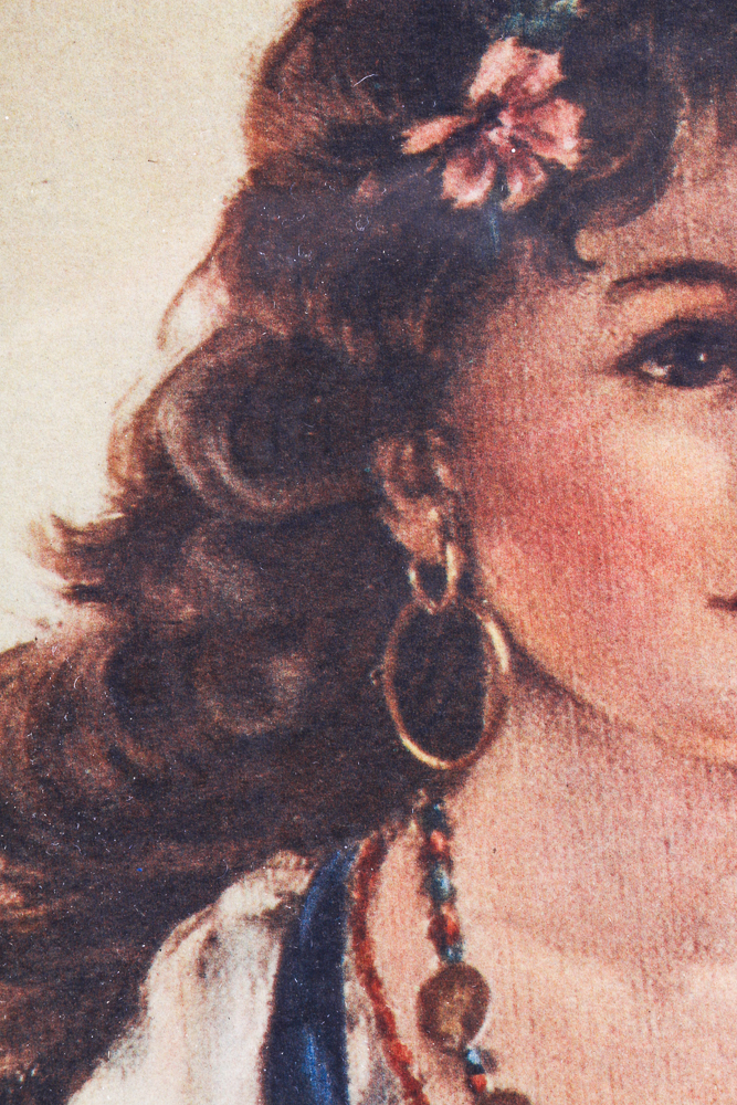 1940s Anne Allaban Offset Lithographs "Chiko" and "Elena"