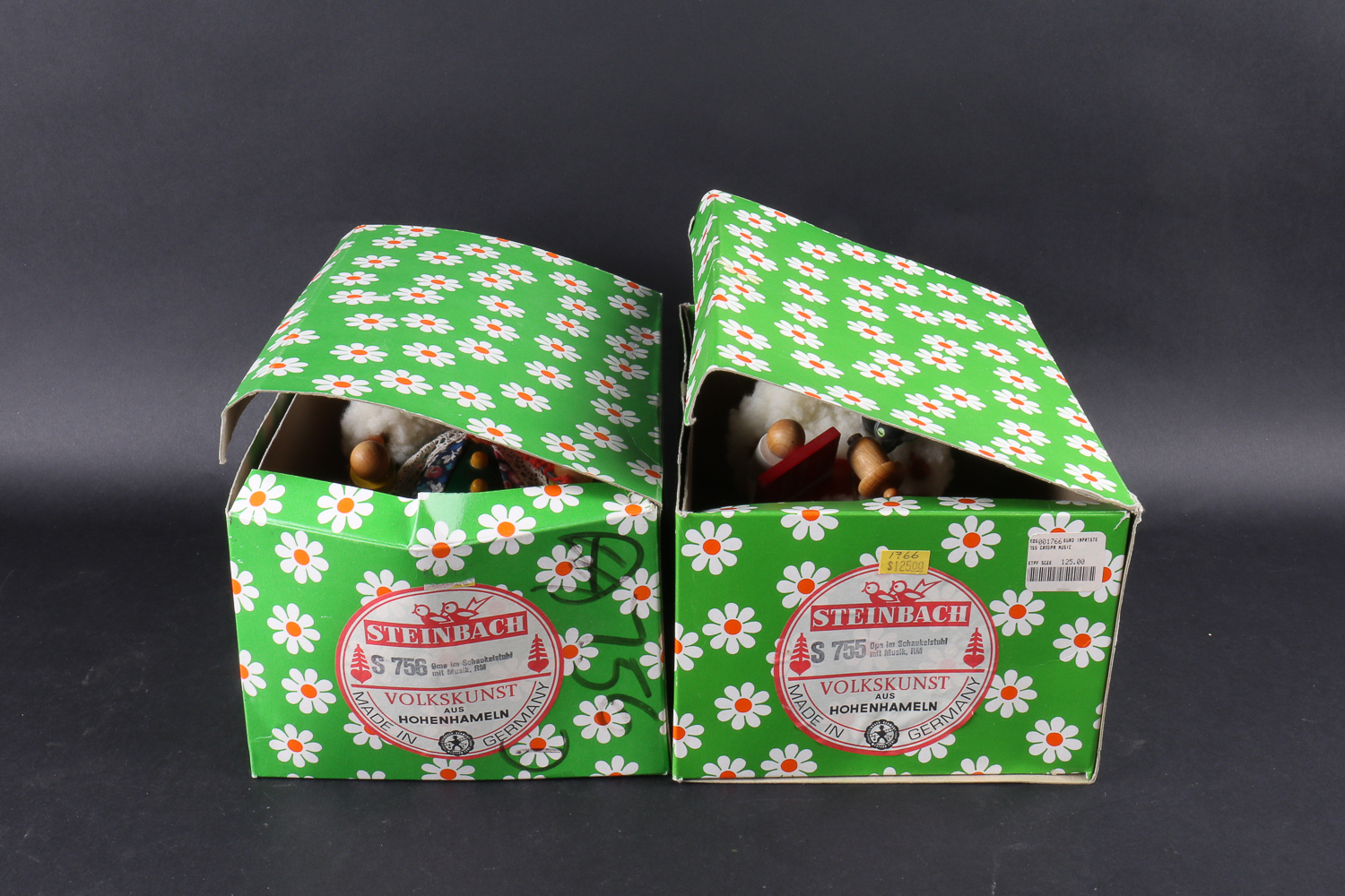 Pair of Vintage Steinbach Music Boxes