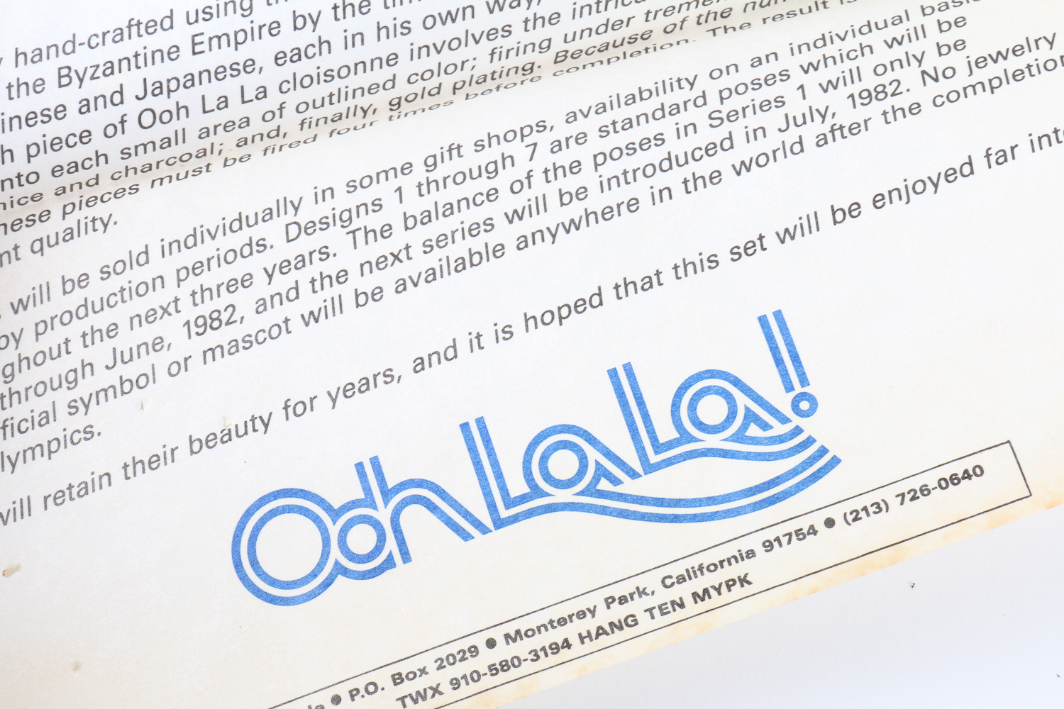 Framed Collection of 1984 Olympics Pins