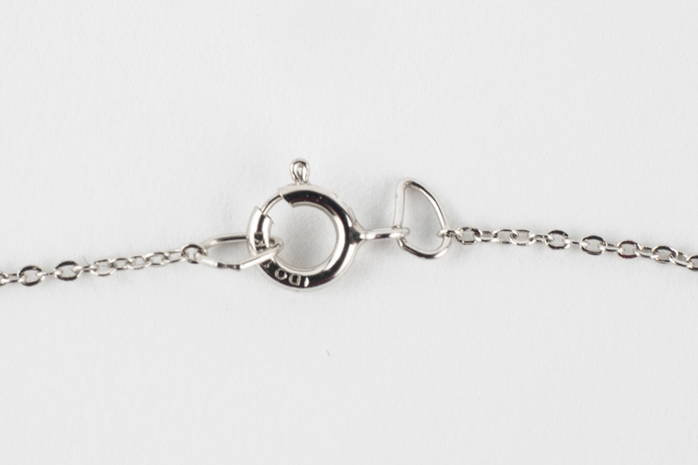 14k White Gold Diamond "Journey" Pendant