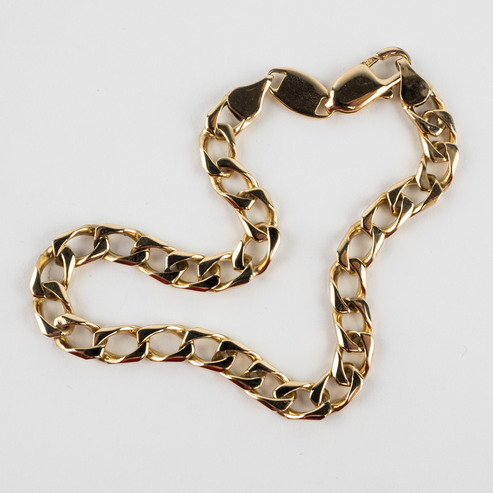 14K Yellow Gold Curb Chain