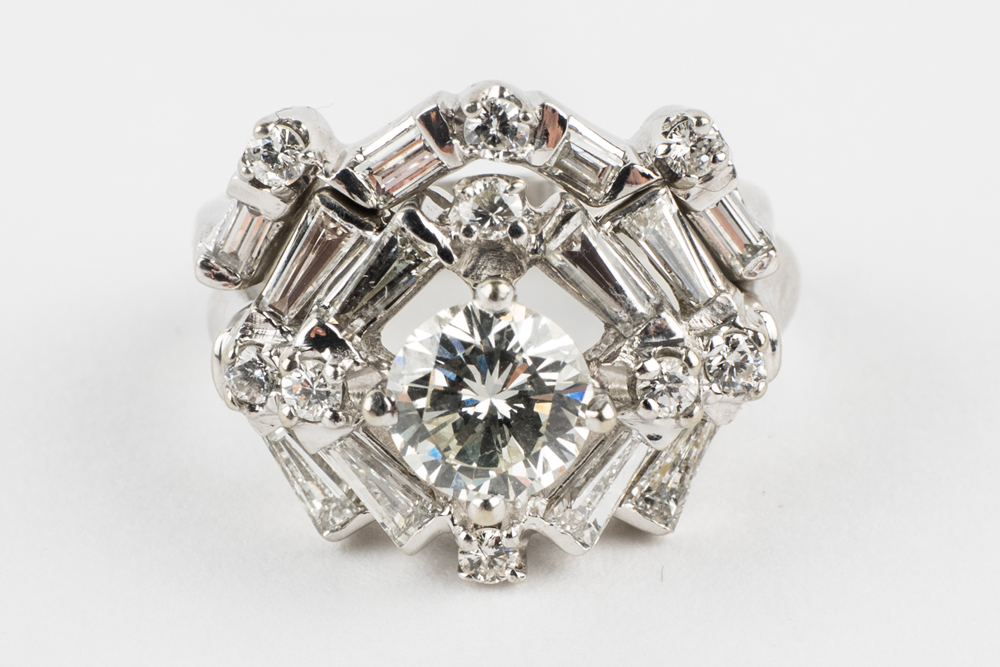 14K White Gold Diamond Rings