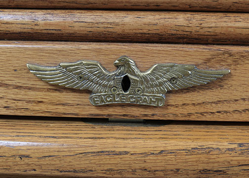 Eagle Craft Roll Top Desk and Rolling Chair