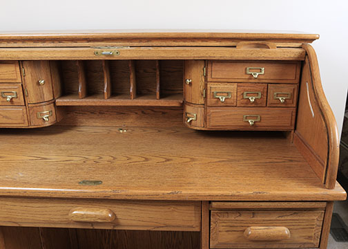 Eagle Craft Roll Top Desk and Rolling Chair