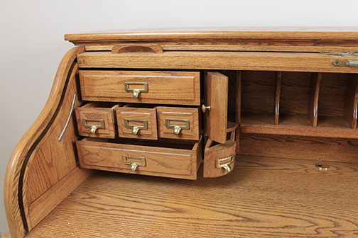 Eagle Craft Roll Top Desk and Rolling Chair