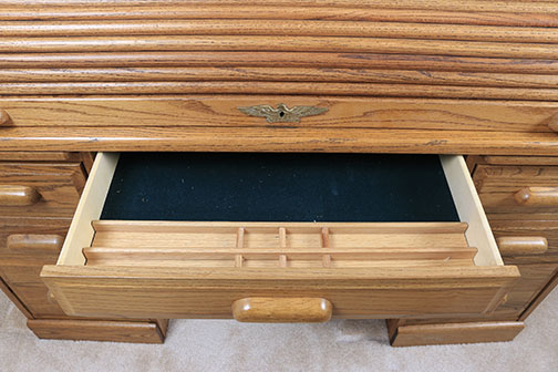 Eagle Craft Roll Top Desk and Rolling Chair