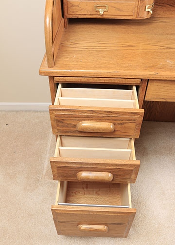 Eagle Craft Roll Top Desk and Rolling Chair