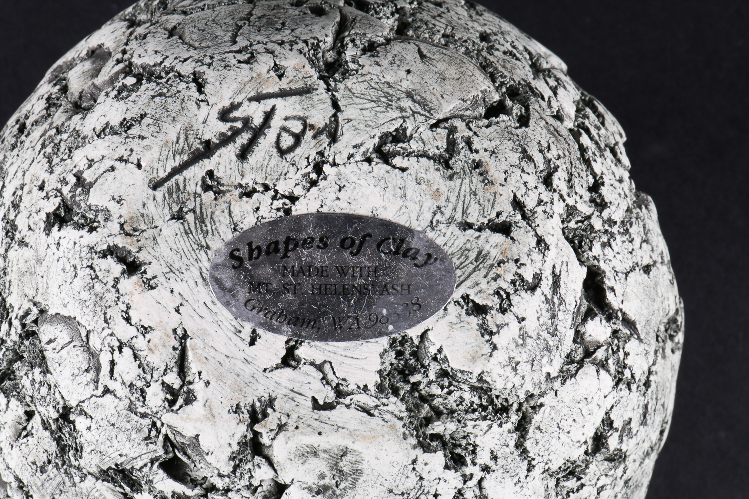 Mount St. Helens Ash Pottery Vessel