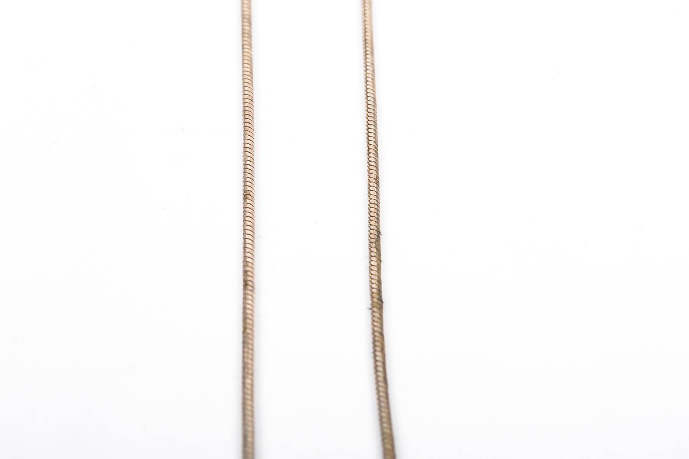 Sterling Silver Necklace with Citrine Pendant