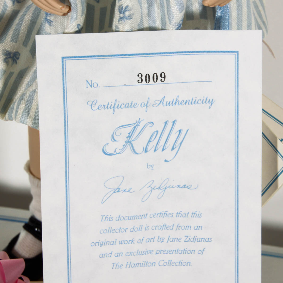 Porcelain "Kelly" Doll by Jane Zidjunas
