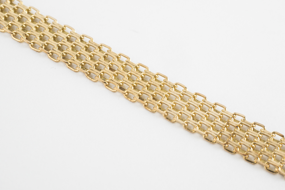 10K Two-Tone Gold Pavé Diamond Heart Necklace