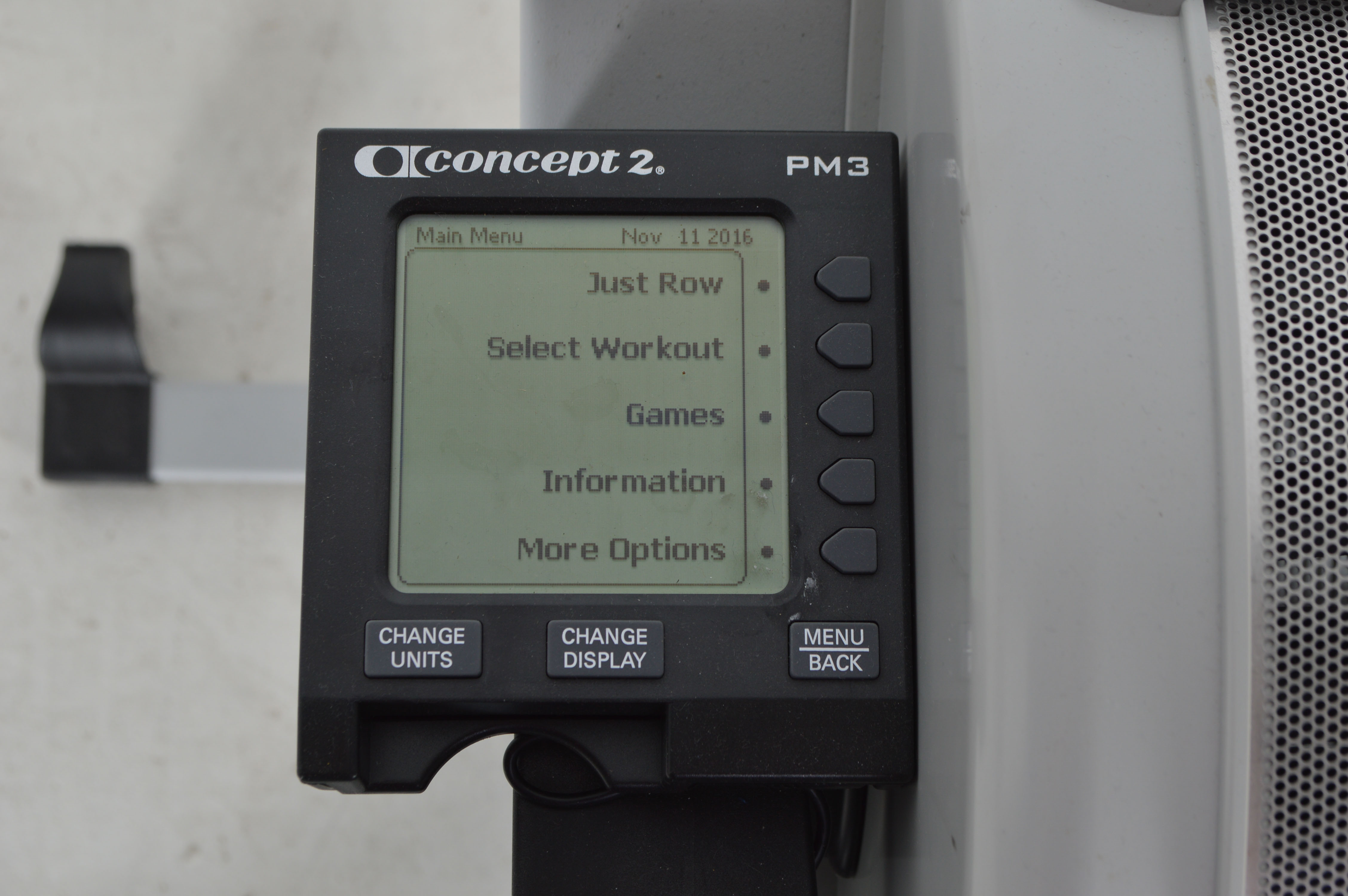 Concept 2 PM3 Rowing Machine