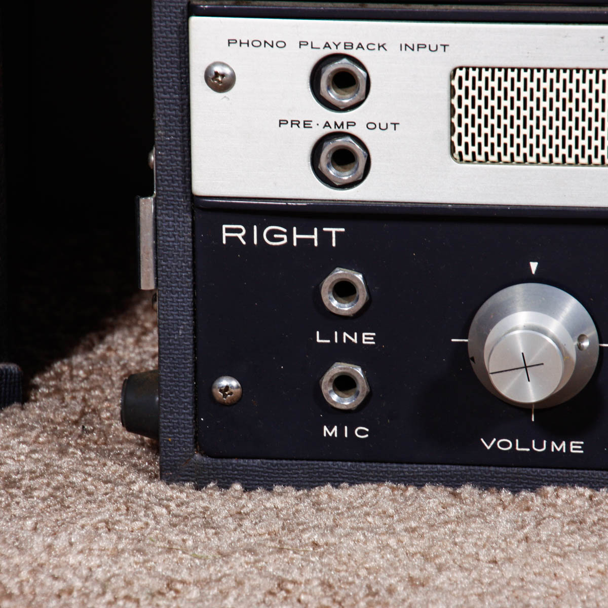 Vintage Akai M-8 Reel-to-Reel Cross Field Tape Recorder with Speakers