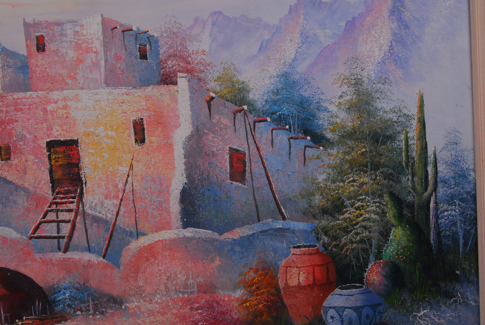 W. Zeller Oil on Canvas Painting