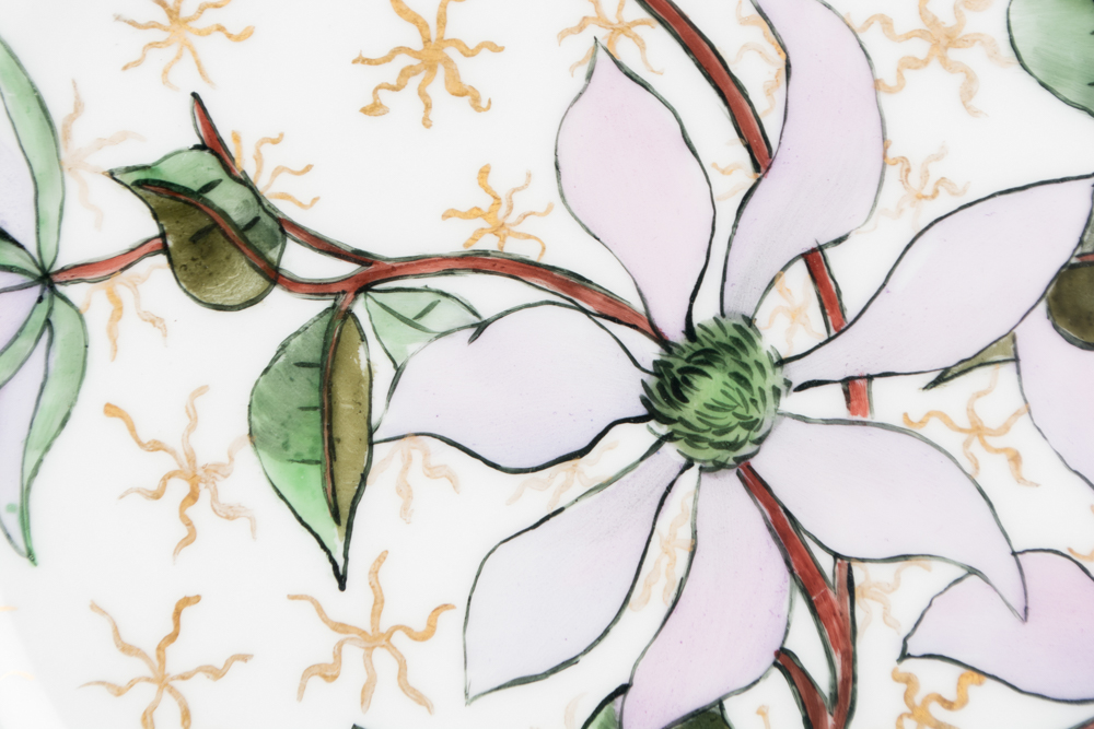 Assortment of Hand-painted Limoges Floral Plates