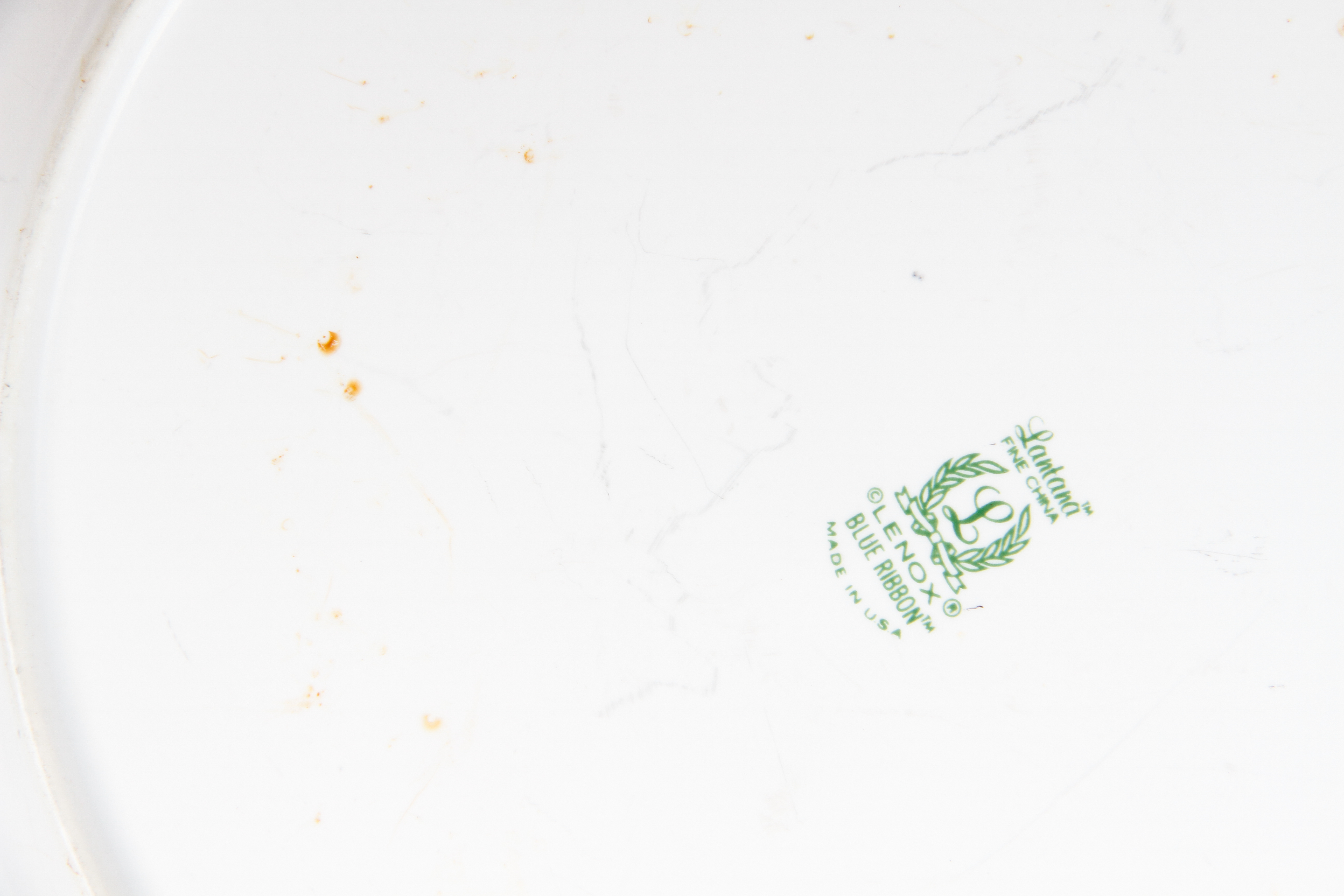 Collection of Vintage Lenox Blue Ribbon Tableware