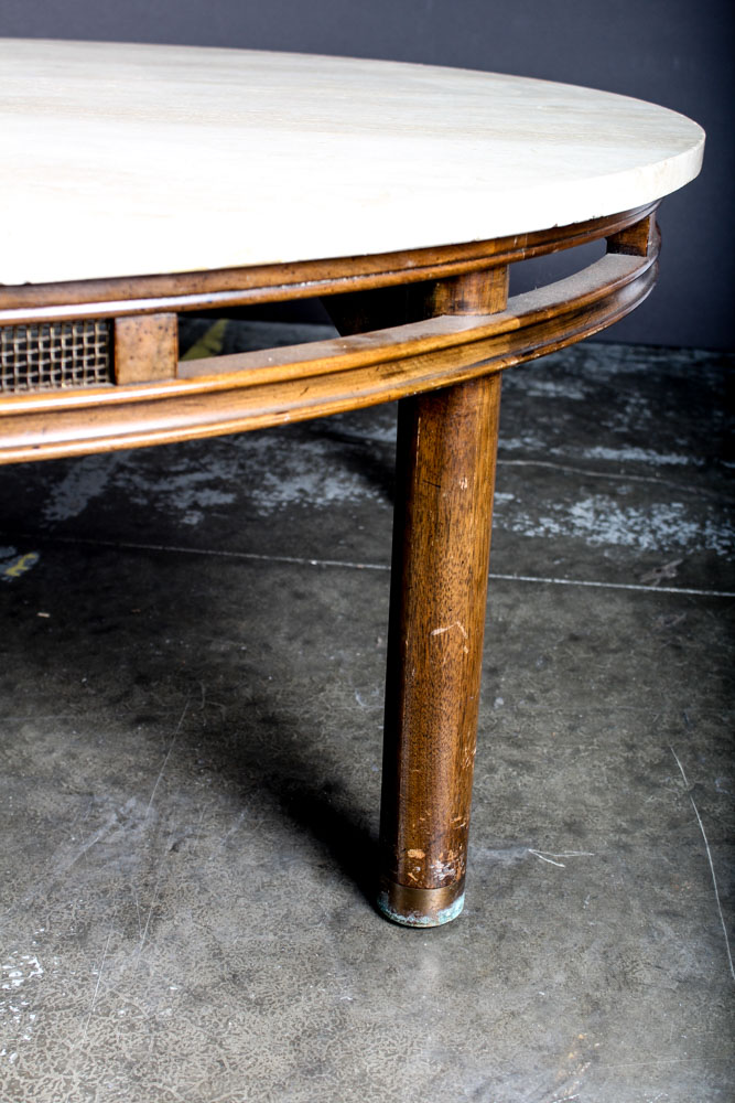 Marble Top Round Coffee Table