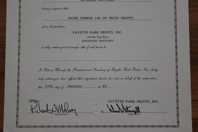 Signed, Limited Edition "White Beauty" and "Mont Blanc II" Lithographs After Joseph Petro